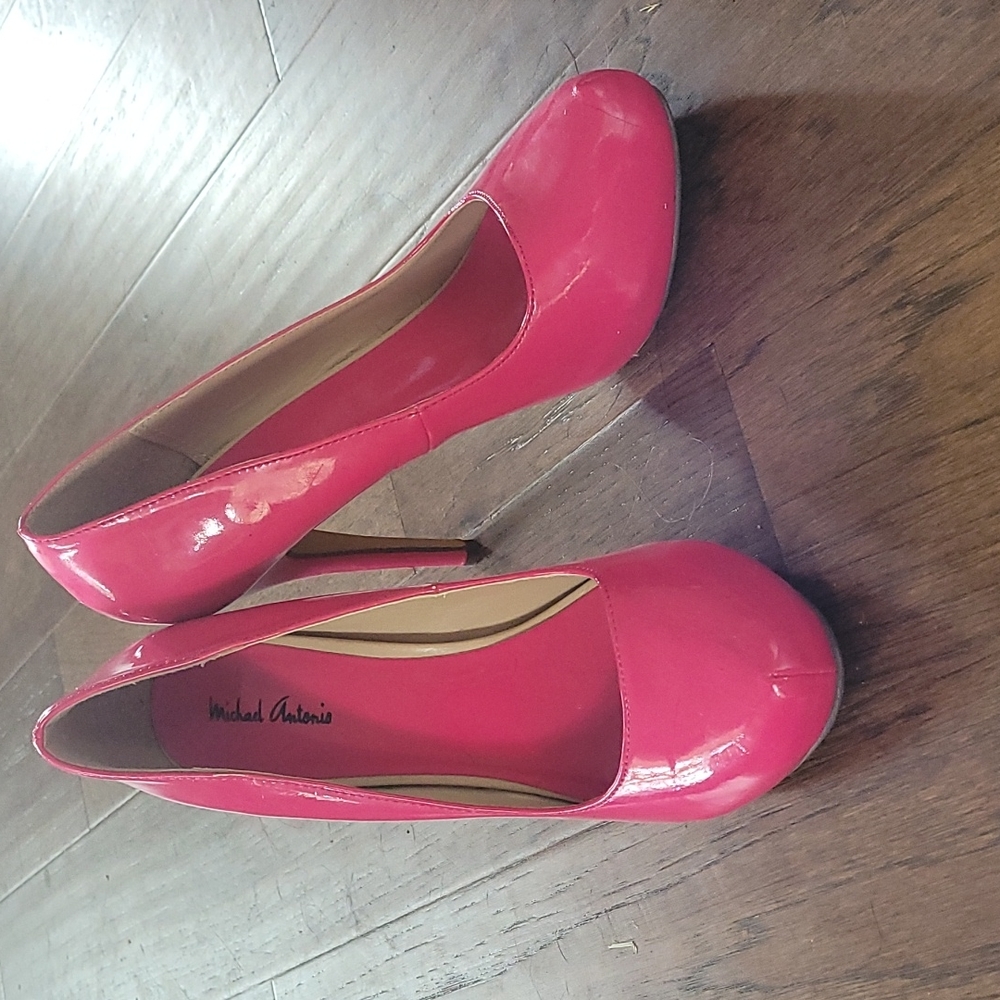 Pink pump heels